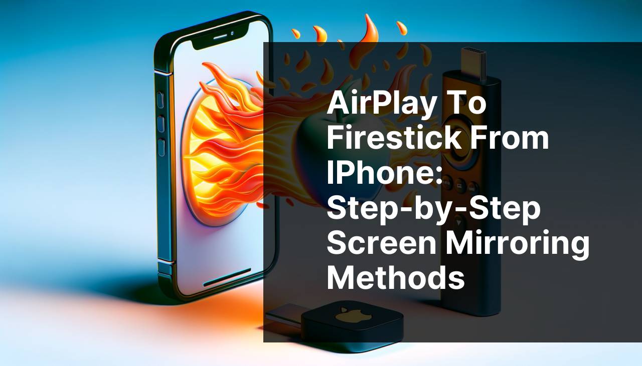 AirPlay to Firestick from iPhone: Step-by-Step Screen Mirroring Methods