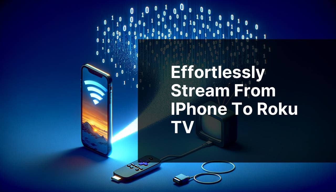 Effortlessly Stream from iPhone to Roku TV