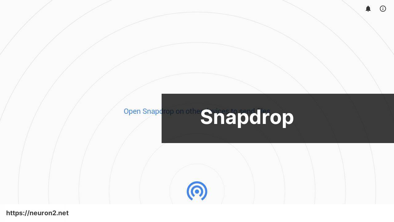 https://snapdrop.net/ screenshot