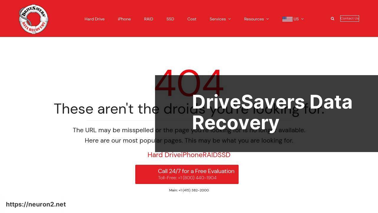 https://www.drivesaversdatarecovery.com/software/ screenshot