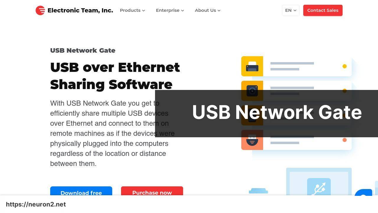 https://www.eltima.com/products/usb-over-ethernet/ screenshot