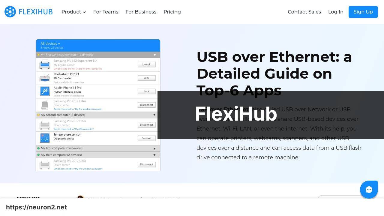 https://www.flexihub.com/usb-over-ethernet/ screenshot