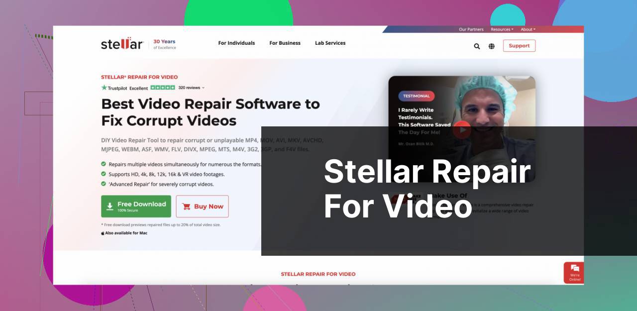 https://www.stellarinfo.com/video-repair.php screenshot